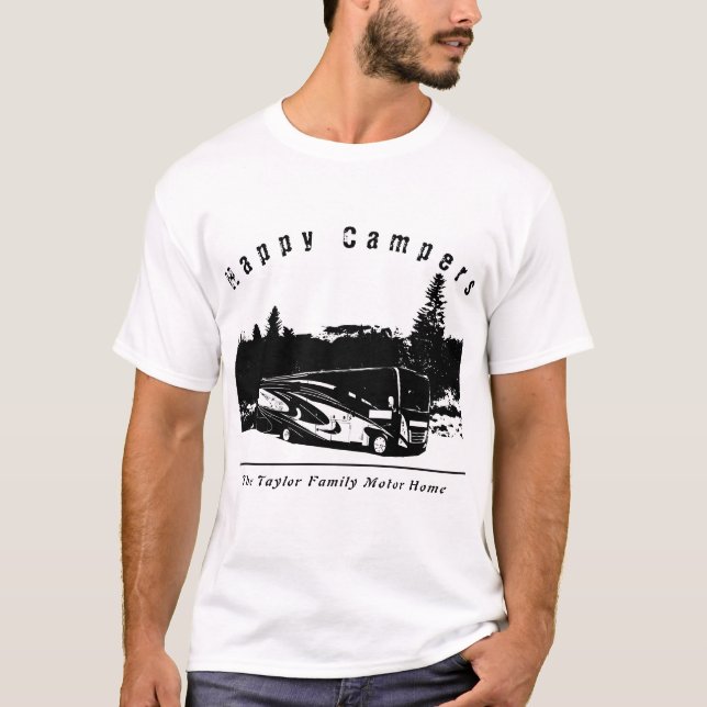 Camiseta Camper Feliz Trip RV (Frente)