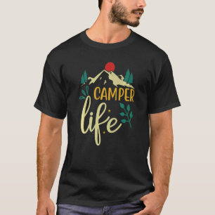 Camiseta Camper Life Mountain Men Retro 70s 80s Campi