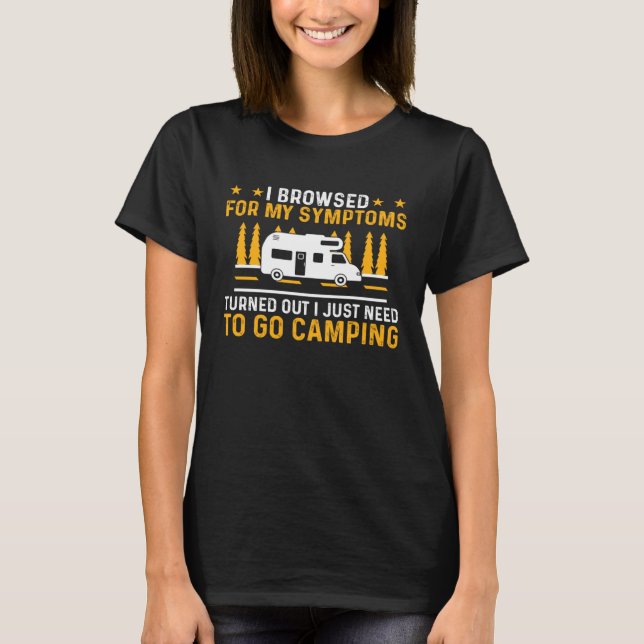 Camiseta Camper  Motorhome I Just Need To Go Camping  1 (Frente)