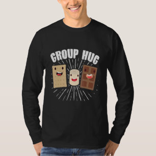Camiseta Camper Outdoor Tent Group Hug Marshmallow Smores