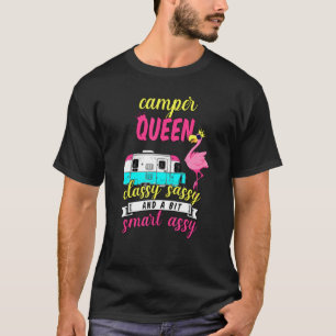 Camiseta Camper Queen Classy Sassy E Um Pouco De Acampament