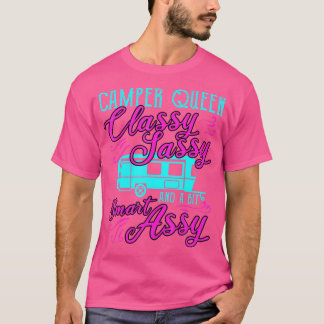 Camiseta Camper Queen Funny Camping Outdoor Gift Sassy Sma