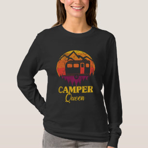 Camiseta Camper Queen Retro Outdoor Vintage Girl Cara