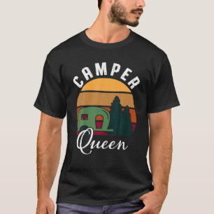 Camiseta Camper Queen RV Popup Camping do Funny Camper