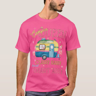 Camiseta Camper Rainha Clássica Sassy Camping Inteligente R