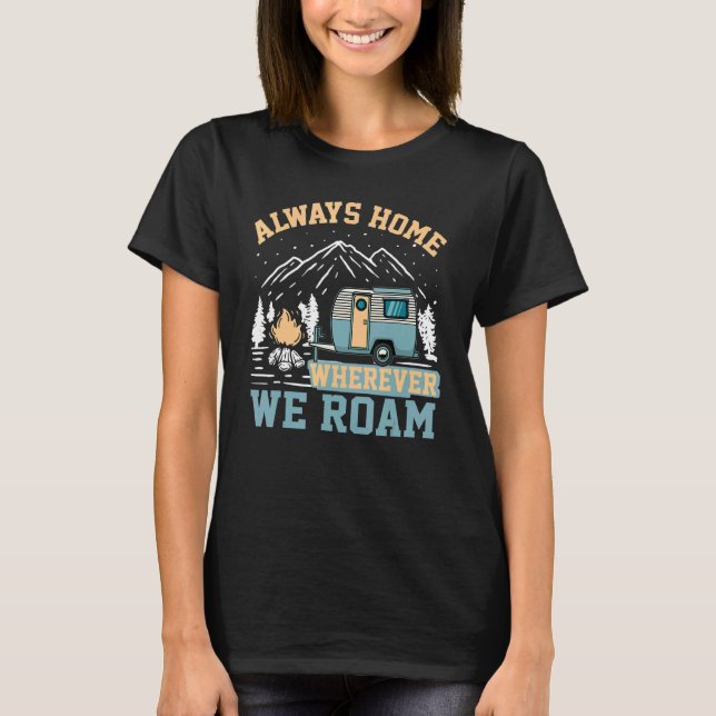 Camiseta Camper Sayings And Camping (Frente)