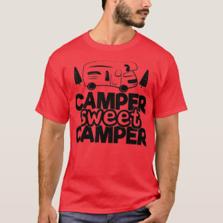 Camiseta Camper Sweet Camper Engraçado Acampamento Cotações