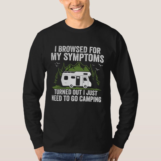 Camiseta Camper  Travel I Just Need To Go Camping Trailer (Frente)