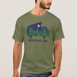 Camiseta Camper Van com Gráfico de Texto Personalizado de T
