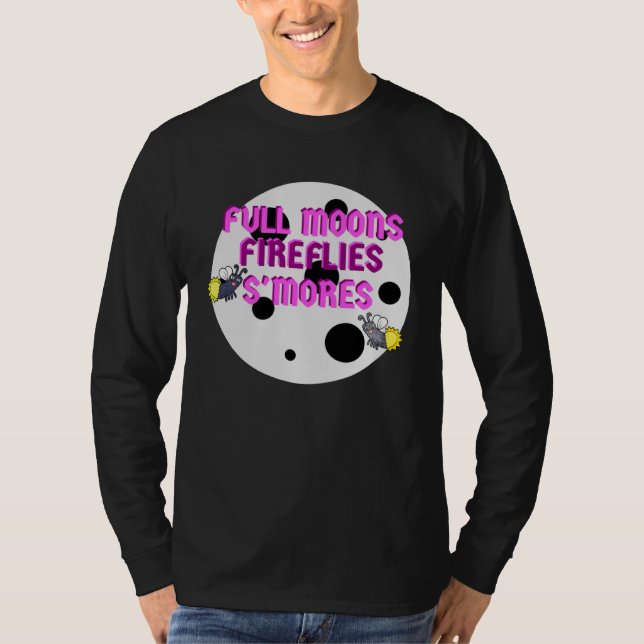 Camiseta Campers Full Moons Fireflies Smores (Frente)