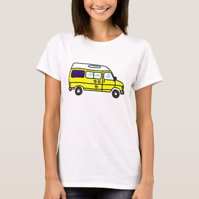 Camiseta Campervan amarelo (Frente)