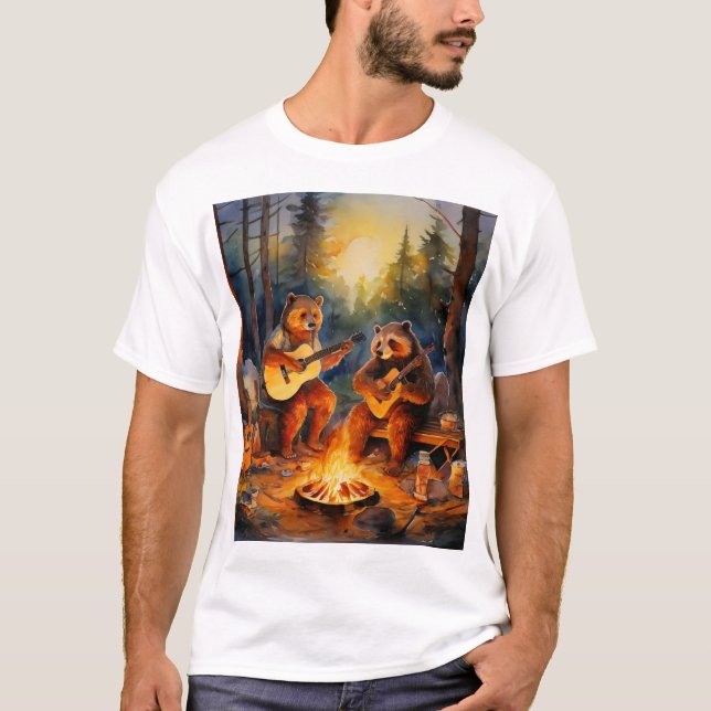 Camiseta "Campfire Critters: Shena Hilariante De Campos De  (Frente)