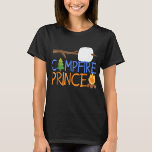 Camiseta Campfire Prince Camping Kids Camp Smores Bon