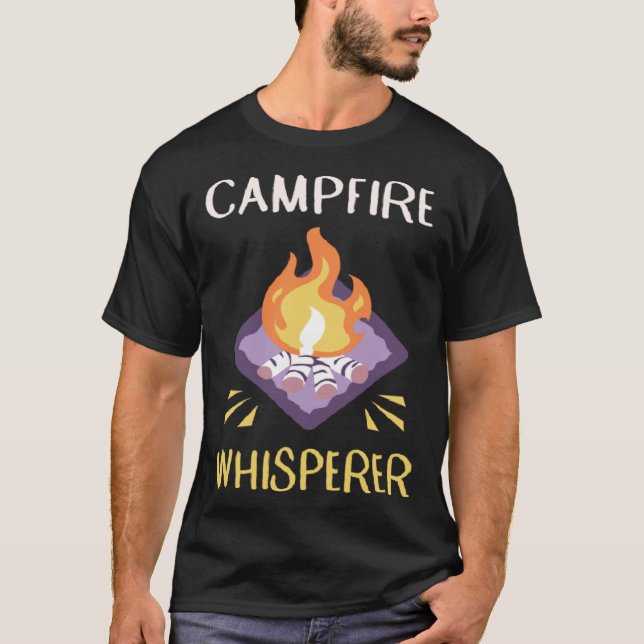 Camiseta Campfire Whisperer Camping  Campfire  1 (Frente)
