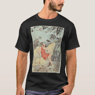Camiseta Campi phlegraei Monte Vesúvio no inverno, coberto