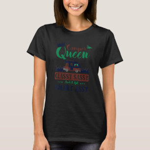 Camiseta Campin Rv Camper Queen Classy Sassy Smart Assy