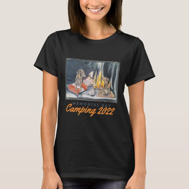Camiseta Camping 2022 T-Shirt no Dia Memorial (Frente)