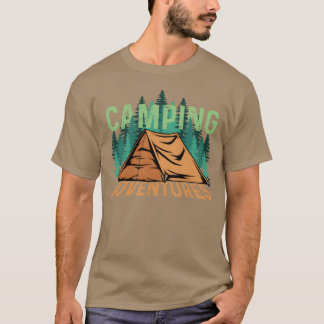 Camiseta Camping Adventures Nature Person Gift friends