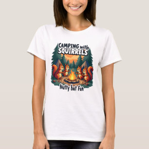 Camiseta Camping Animal Funny T-shirt