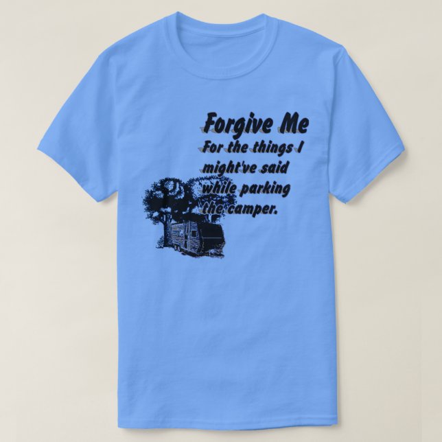 Camiseta Camping Apology Triblend (Frente do Design)