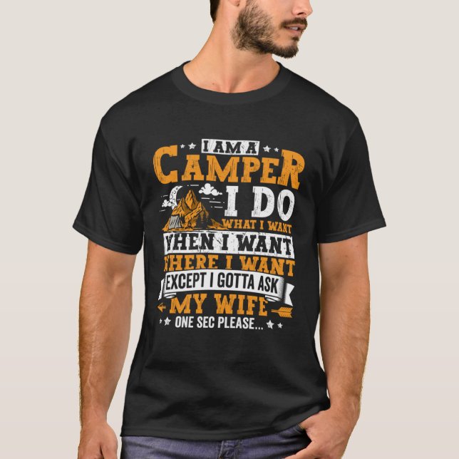 Camiseta Camping Apparel Camper Outdoor Travel for Men  1 (Frente)