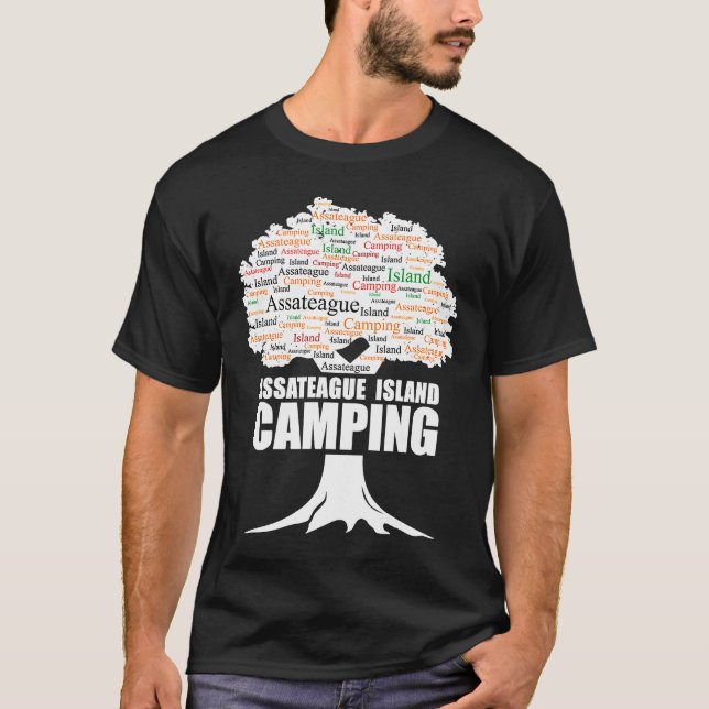Camiseta Camping Assateague Island Camping (Frente)