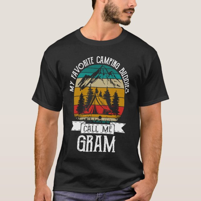 Camiseta Camping Buddies Call Me Camping Gram Camper (Frente)