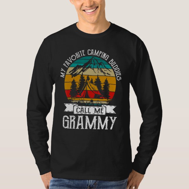 Camiseta Camping Buddies Call Me Camping Grammy Camper (Frente)