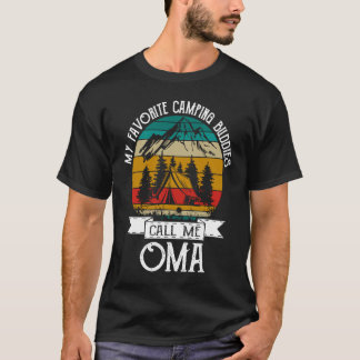 Camiseta Camping Buddies Call Me Camping Oma Camper