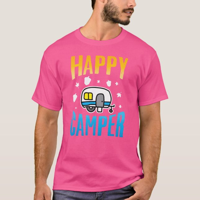 Camiseta Camping Camp Happy Camper Outr Camp funny (Frente)