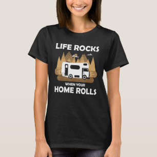 Camiseta Camping Camper Motorhome - A Vida é Incrível Quand