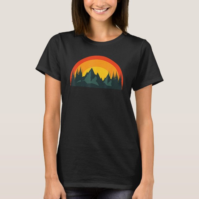 Camiseta Camping Camper Outdoors fishing hiking wilderness (Frente)