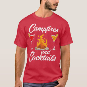 Camiseta Camping Campfire and Cocktails 5