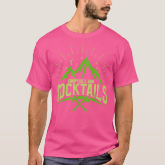 Camiseta Camping Campfire and Cocktails 8