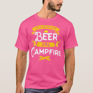 Camiseta Camping Campfire e Beer 2