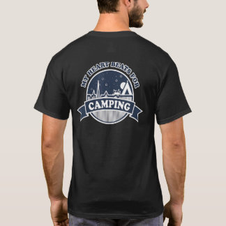 Camiseta Camping Caravana Casa Móvel Amor Coração Camping