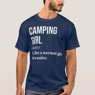 Camiseta Camping citação retro vermelho