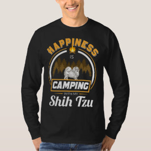 Camiseta Camping Com Meu Proprietário De Cachorro De Felici