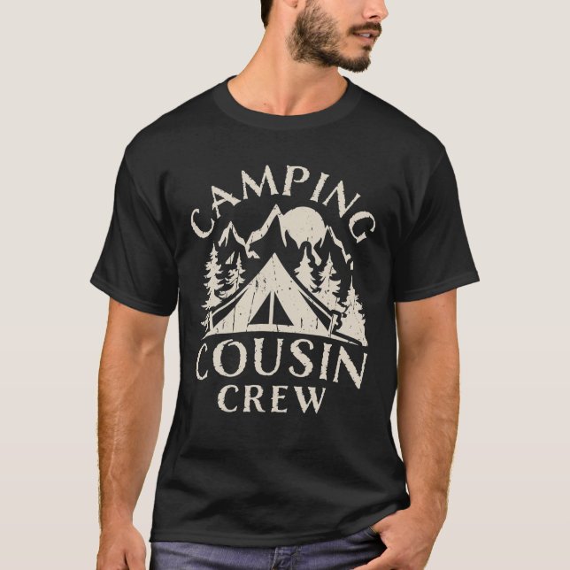 Camiseta Camping Cousins Crew Family Reunion Road Trip Matc (Frente)