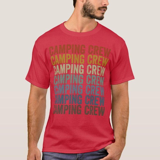 Camiseta Camping Crew Camping Crew Camping Matching retro (Frente)