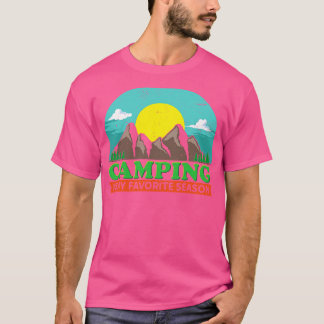 Camiseta Camping é a minha estação favorita