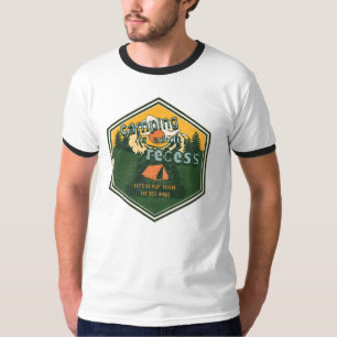 Camiseta Camping é Adulto Recess, Vamos Go Play