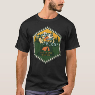 Camiseta Camping é Adulto Recess, Vamos Go Play
