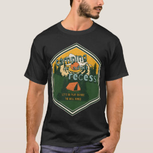 Camiseta Camping é Adulto Recess, Vamos Go Play