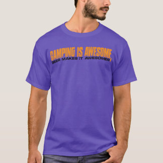 Camiseta Camping É Incrível Cerveja Torna Ainda Mais Incrív