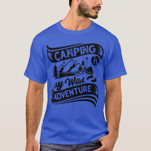 Camiseta Camping É Minha Aventura Selvagem familiar