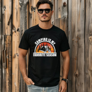 Camiseta Camping é o meu slogan de acampamento engraçado da