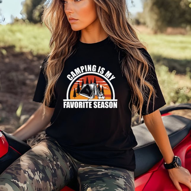 Camiseta Camping é o meu slogan de acampamento engraçado da (Criador carregado)