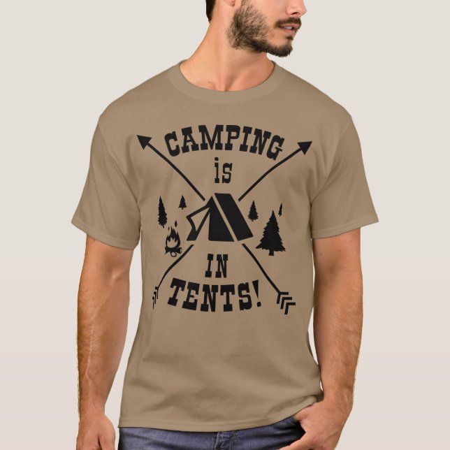 Camiseta Camping é vintage Inents (Frente)
