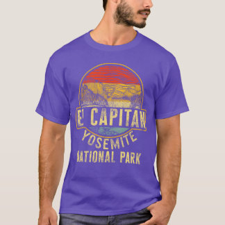 Camiseta Camping El Capitan Yosemite National Park retro